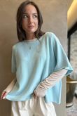 Conrad Layer Knit Aqua